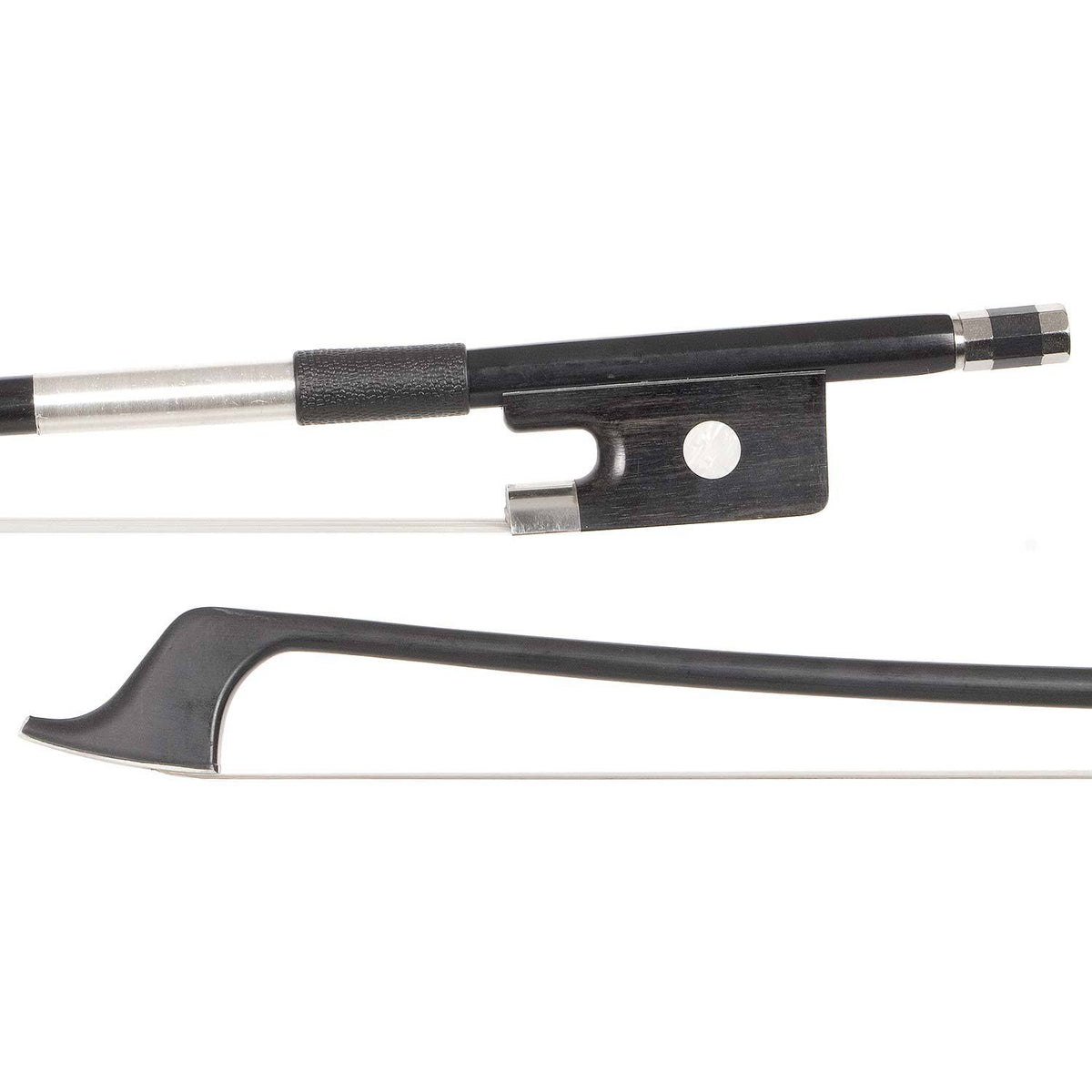 Black Carbon Graphite 1/2 French Bass Bow A5680