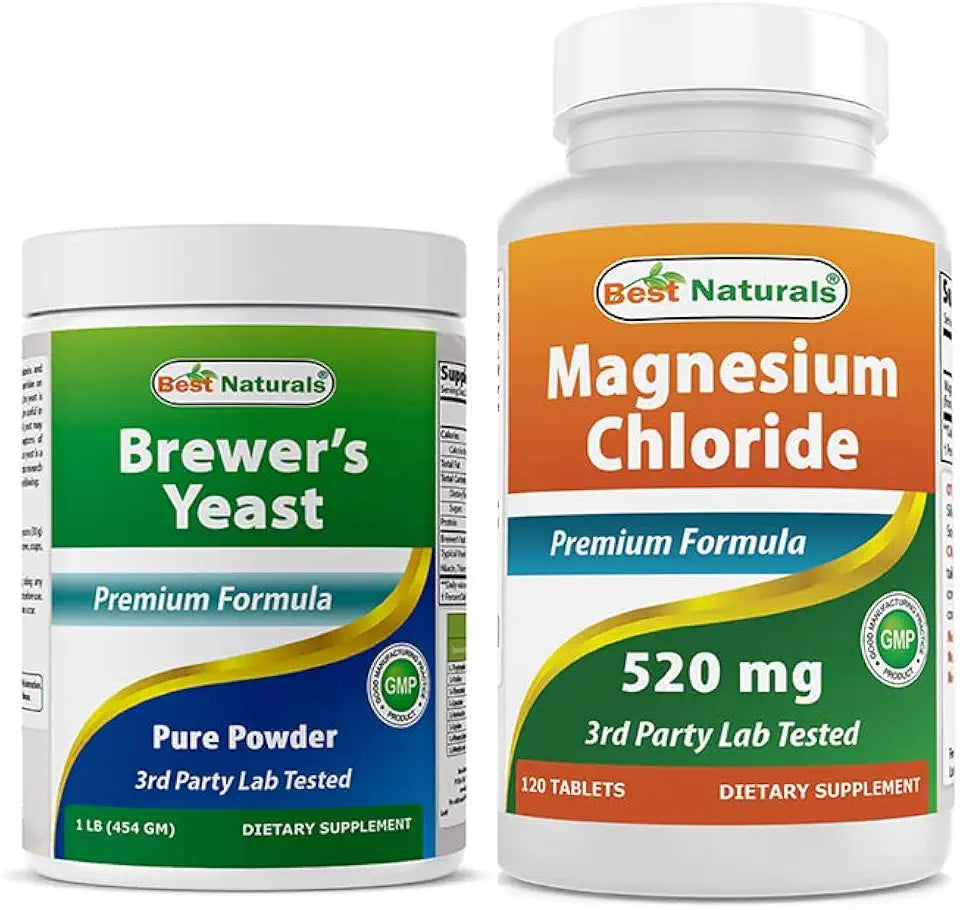 Brewers Yeast Powder 16 oz & Magnesium Chloride 520 mg Y87223