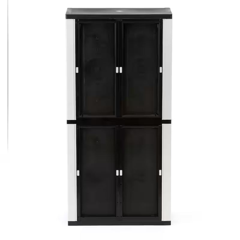 Gray Plastic Freestanding Garage Cabinet R65015
