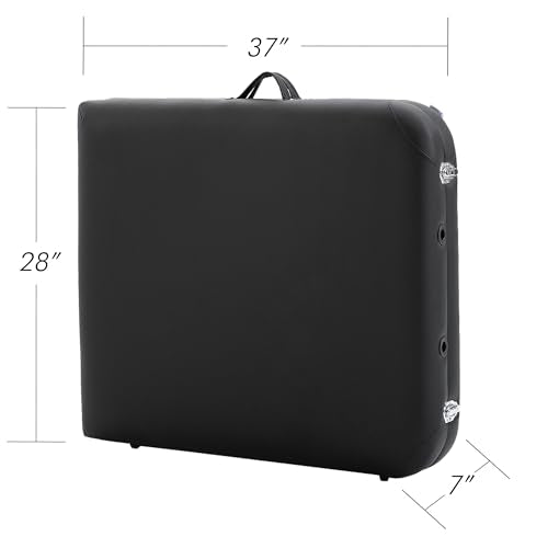 Portable Massage Table, Black Q91175