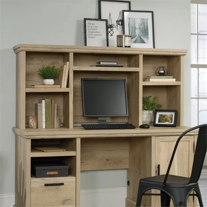 2-Piece L-Shaped Desk & Computer Hutch Set U948265