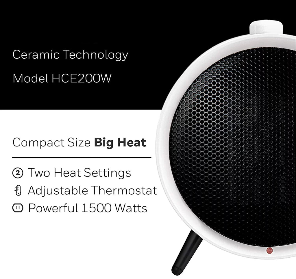 Ceramic White Portable Space Saving Heater E858