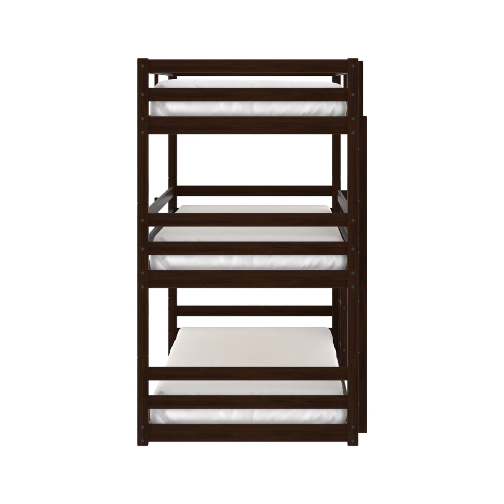 White Wood Convertible Bunk Bed P8473
