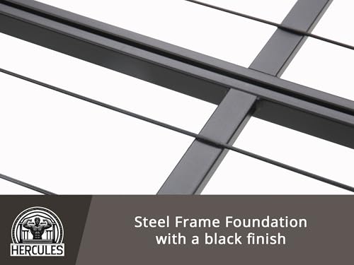 Folding Metal Bed Frame, 14 Inch Full H2759