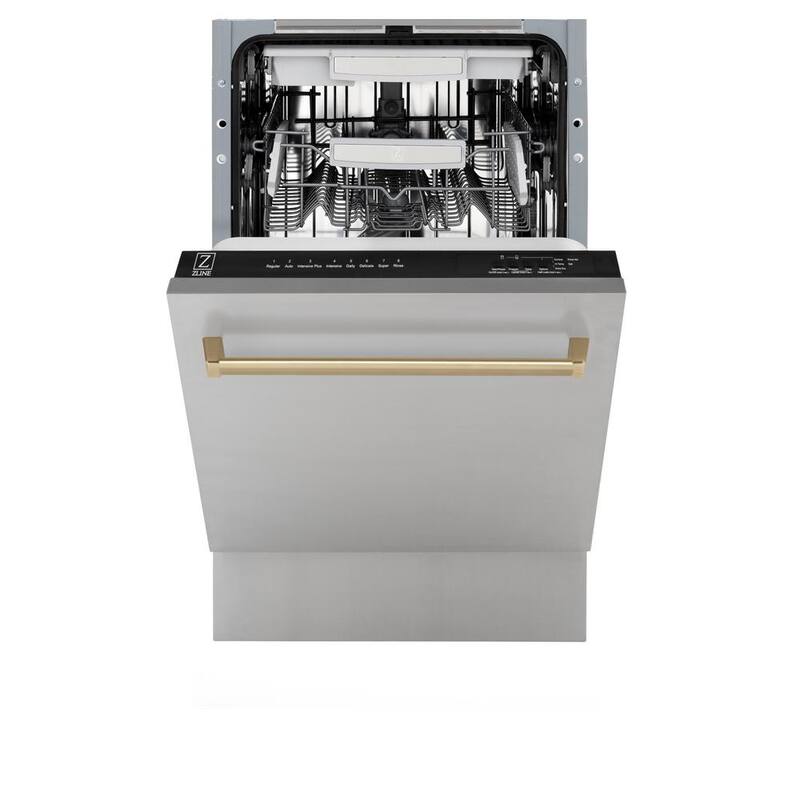 18 in. 8-Cycle Tall Tub Dishwasher with 3rd Rack in Stainless Steel C257165
