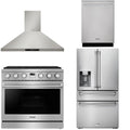 36 Gas Range, Range Hood, Refrigerator and Dishwasher O8369