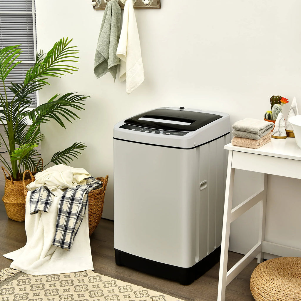 1.5 Cu.Ft 11 LBS Full-Automatic Washer & Dryer Grey V178