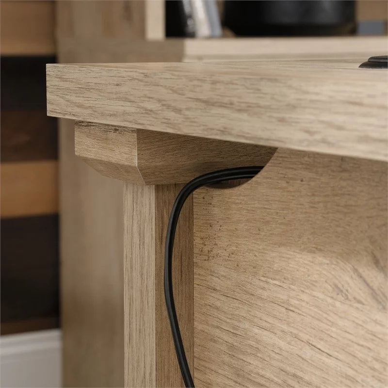 2-Piece L-Shaped Desk & Computer Hutch Set U948265