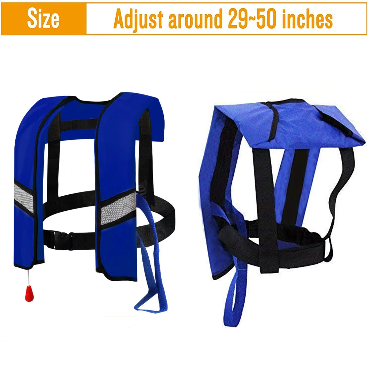 2 Pack Automatic Inflatable Life Jacket with Whistle G6922