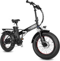 Foldable 20 Fat Tire Electric Bike with 500W Motor X90018