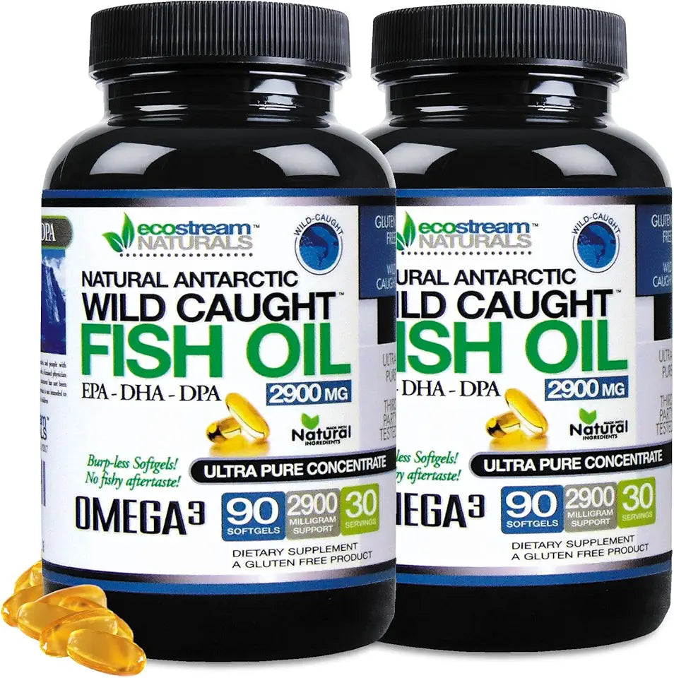 Wild Caught Omega 3 Fish Oil 2,900 Milligrams SoftGels I8501