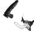 Black 12.2 Inch Dildo with Harness and 11.8 Inch Dildo D350