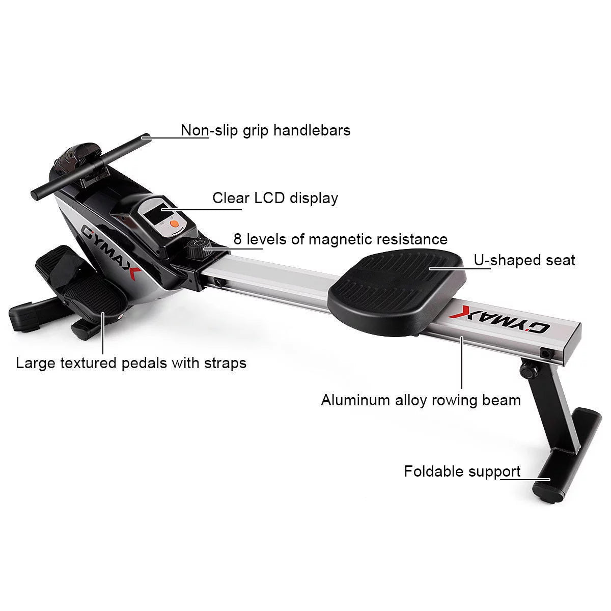 Folding Magnetic Rowing Machine Q798044