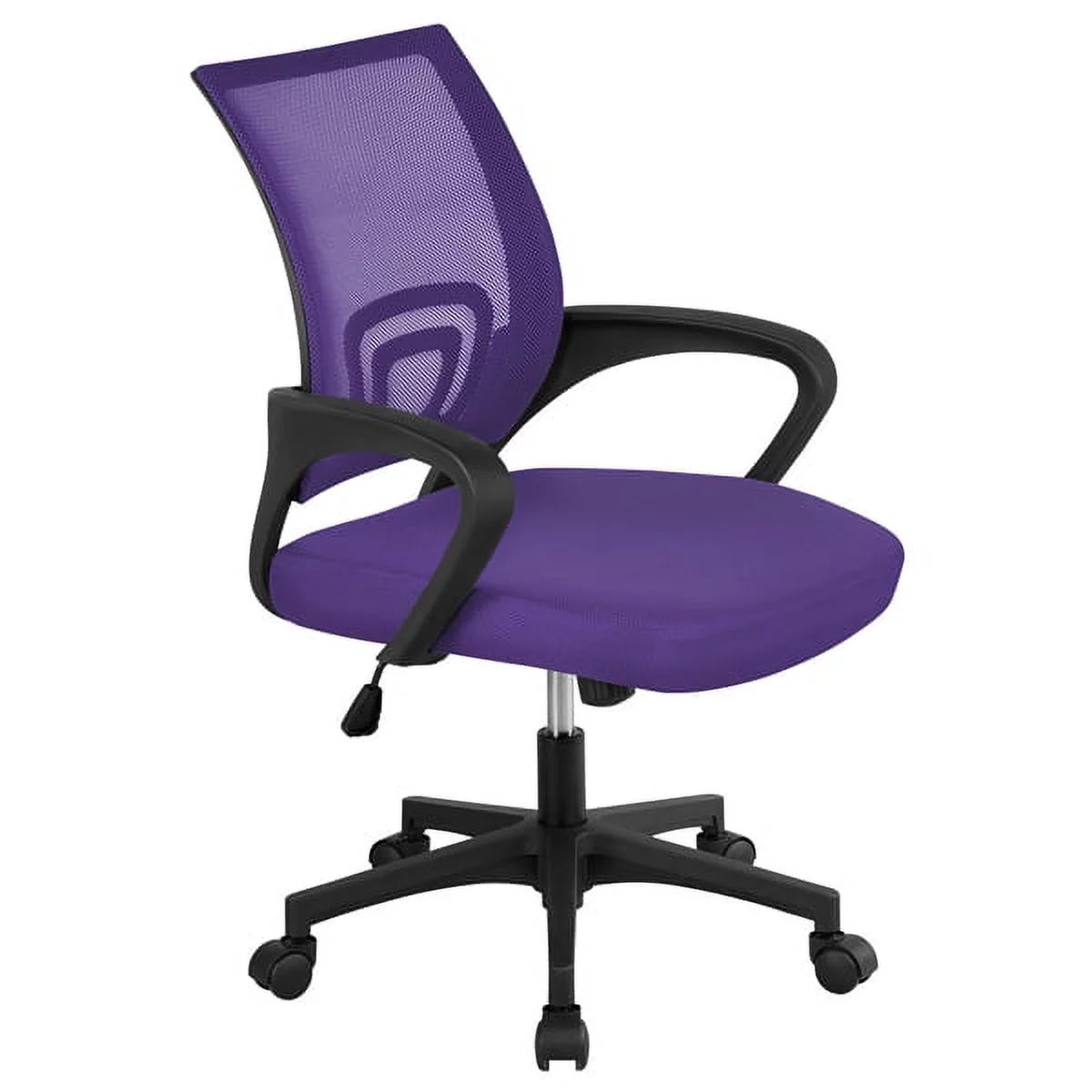 Purple Mesh Swivel Office Chair with Armrests Y82043