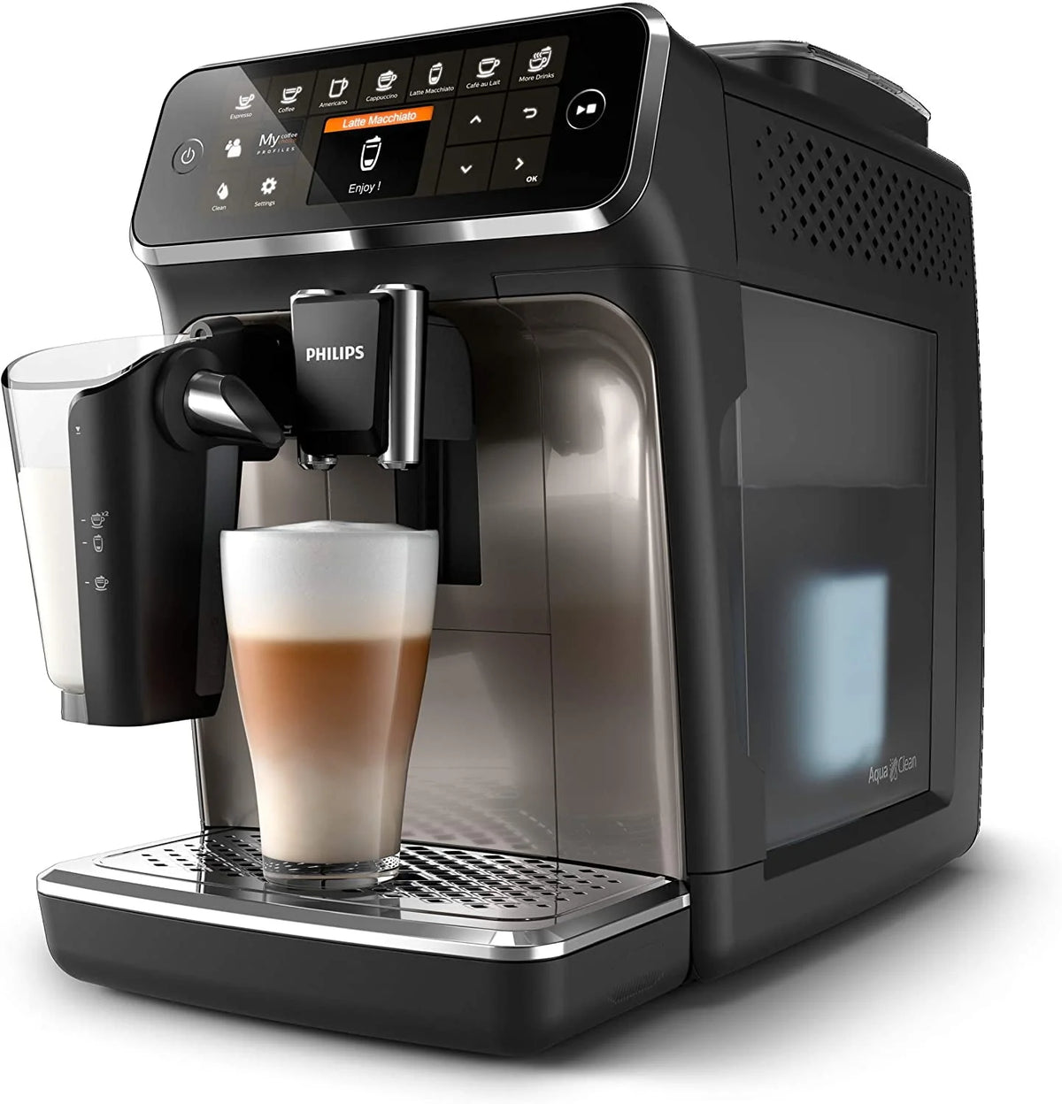 Fully Automatic Espresso Machine with LatteGo, Silver R908