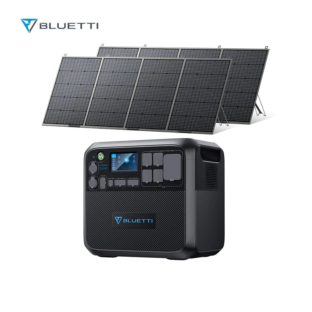 2048Wh Portable Power Station with 420W Solar Panel I328