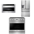 36 Gas Range, Refrigerator and Microwave C7597