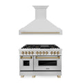48 In. Dual Fuel Range and Range Hood in Stainless Steel O429054