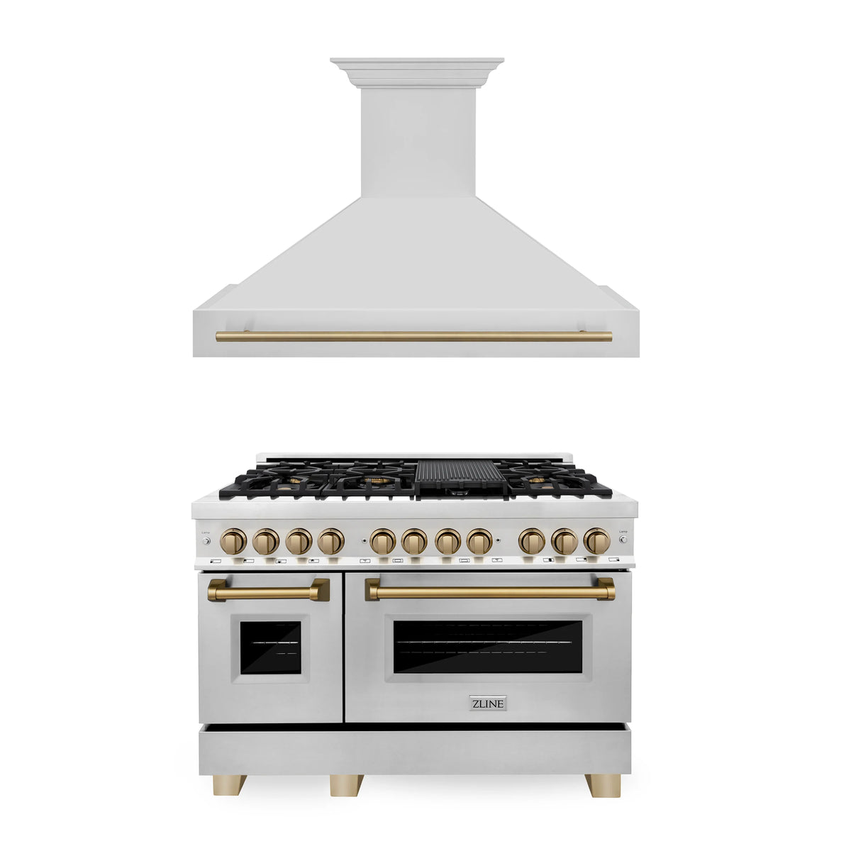 48 In. Dual Fuel Range and Range Hood in Stainless Steel O429054