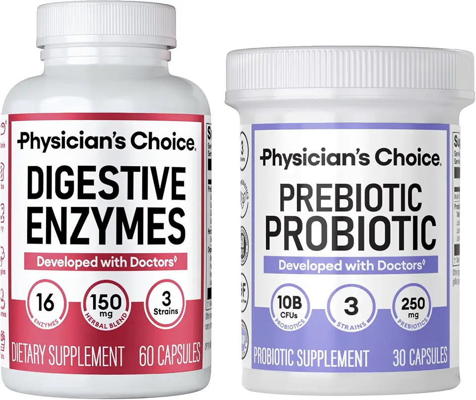 Prebiotic-Probiotic + Digestive Multi-enzymes 60CT C423
