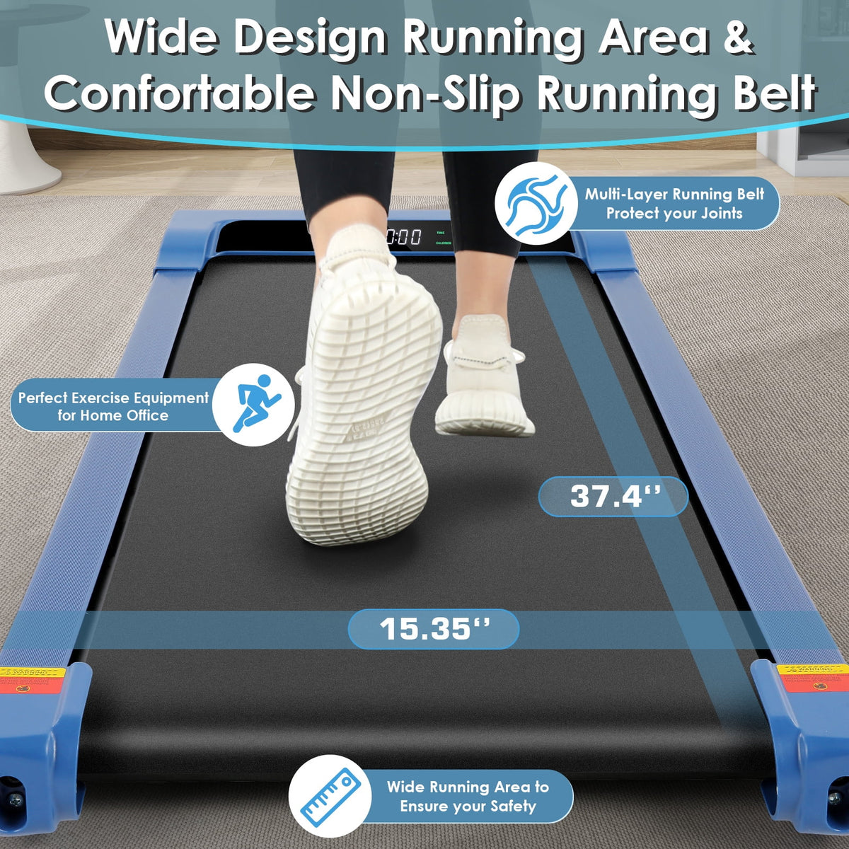 2.5HP Under Desk Treadmill with LED Display N33196