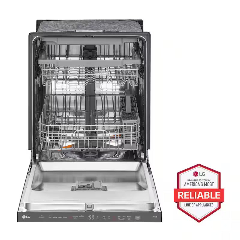 24 in. Smart Wi-Fi Dishwasher, Black Stainless Steel Y65934