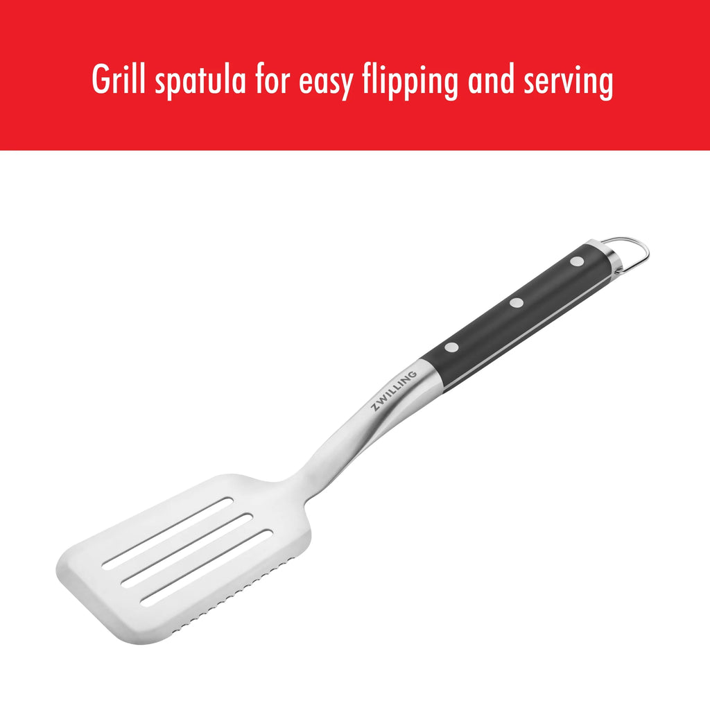 17-inch Stainless Steel Grill Spatula with Serrated Edge P312135
