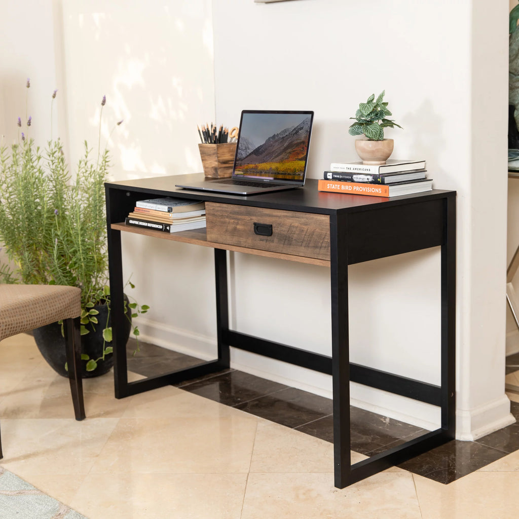 Contemporary Studio Workstation Desk with Drawer N3349