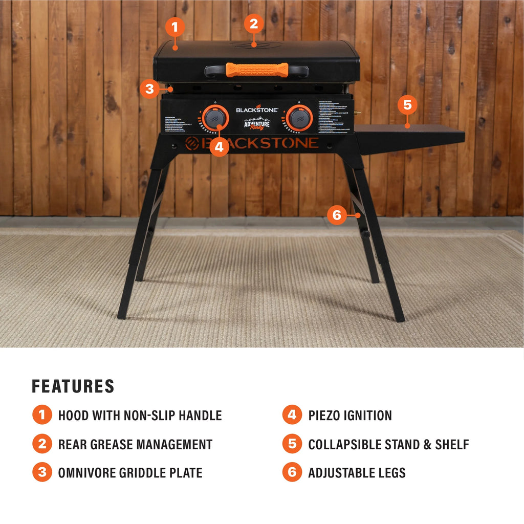 22 Propane Griddle with Stand and Adapter Hose D763323