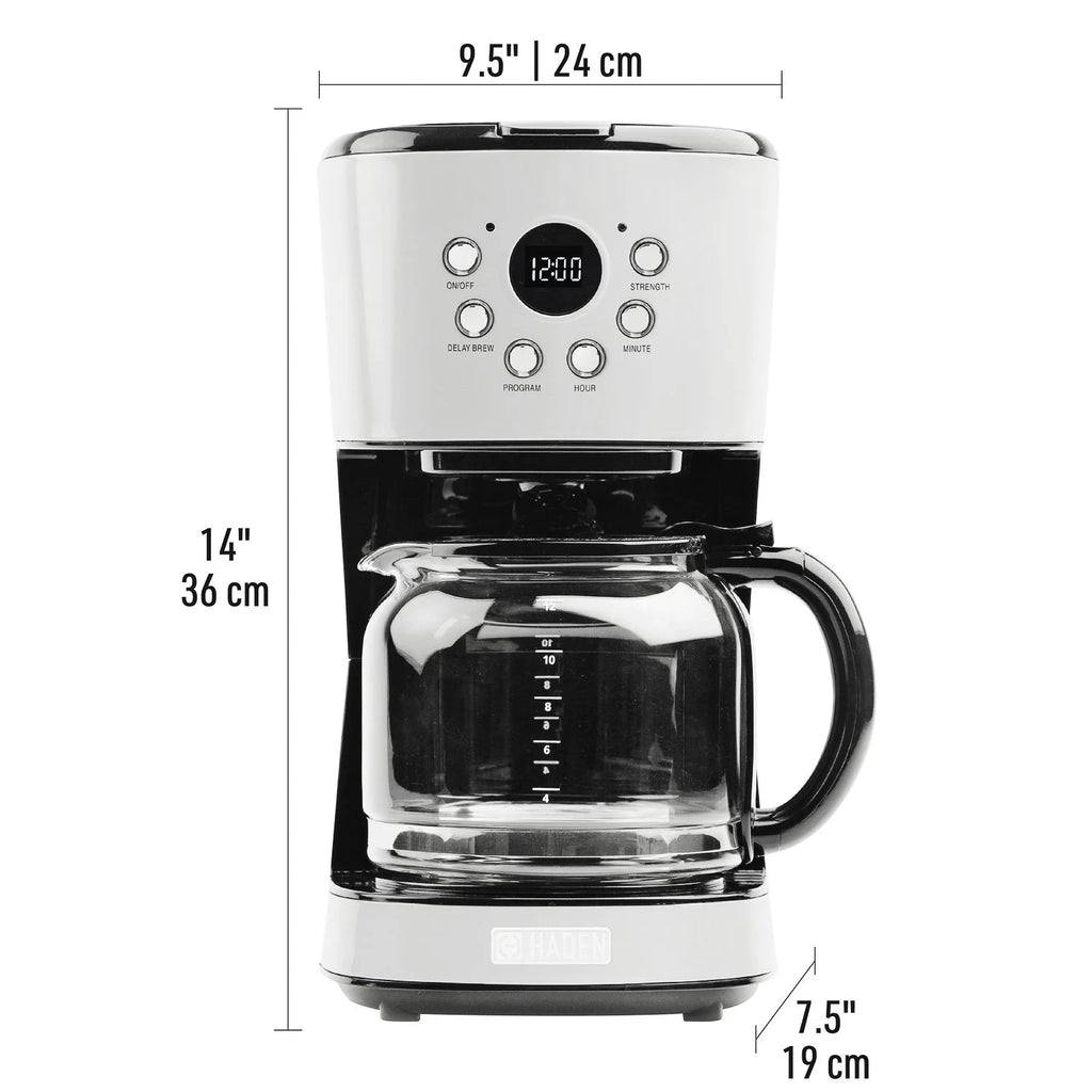 Blue 12 Cup Programmable Coffee Maker with Countertop Microwave N67427