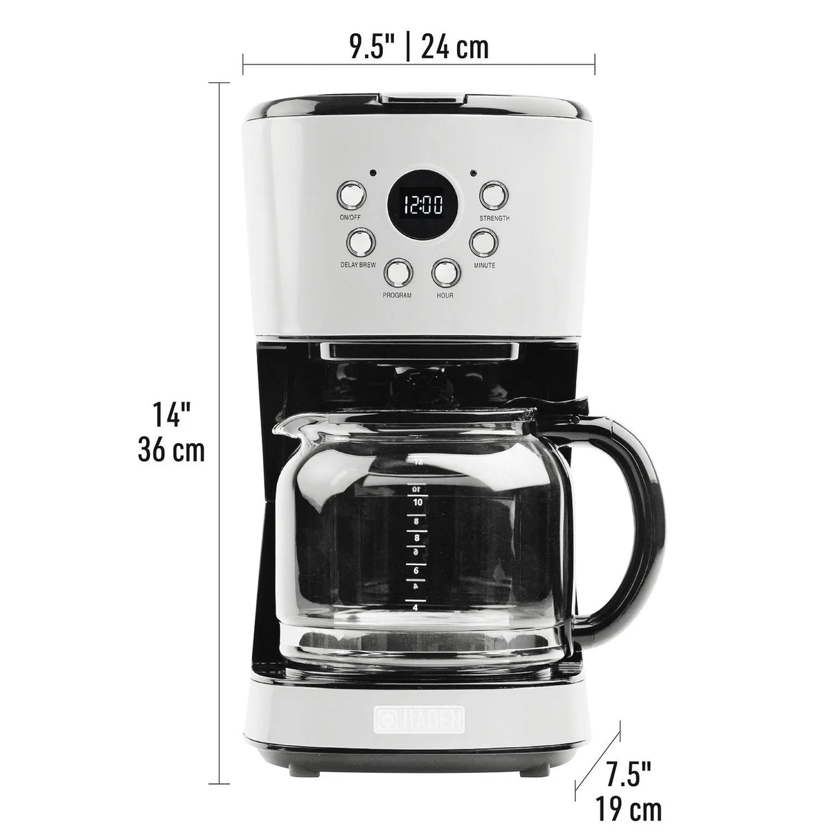 Blue 12 Cup Programmable Coffee Maker with Countertop Microwave N67427