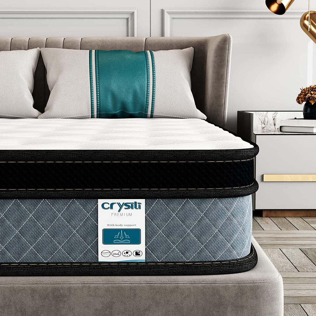 King Size Memory Foam Hybrid Innerspring Mattress Q246