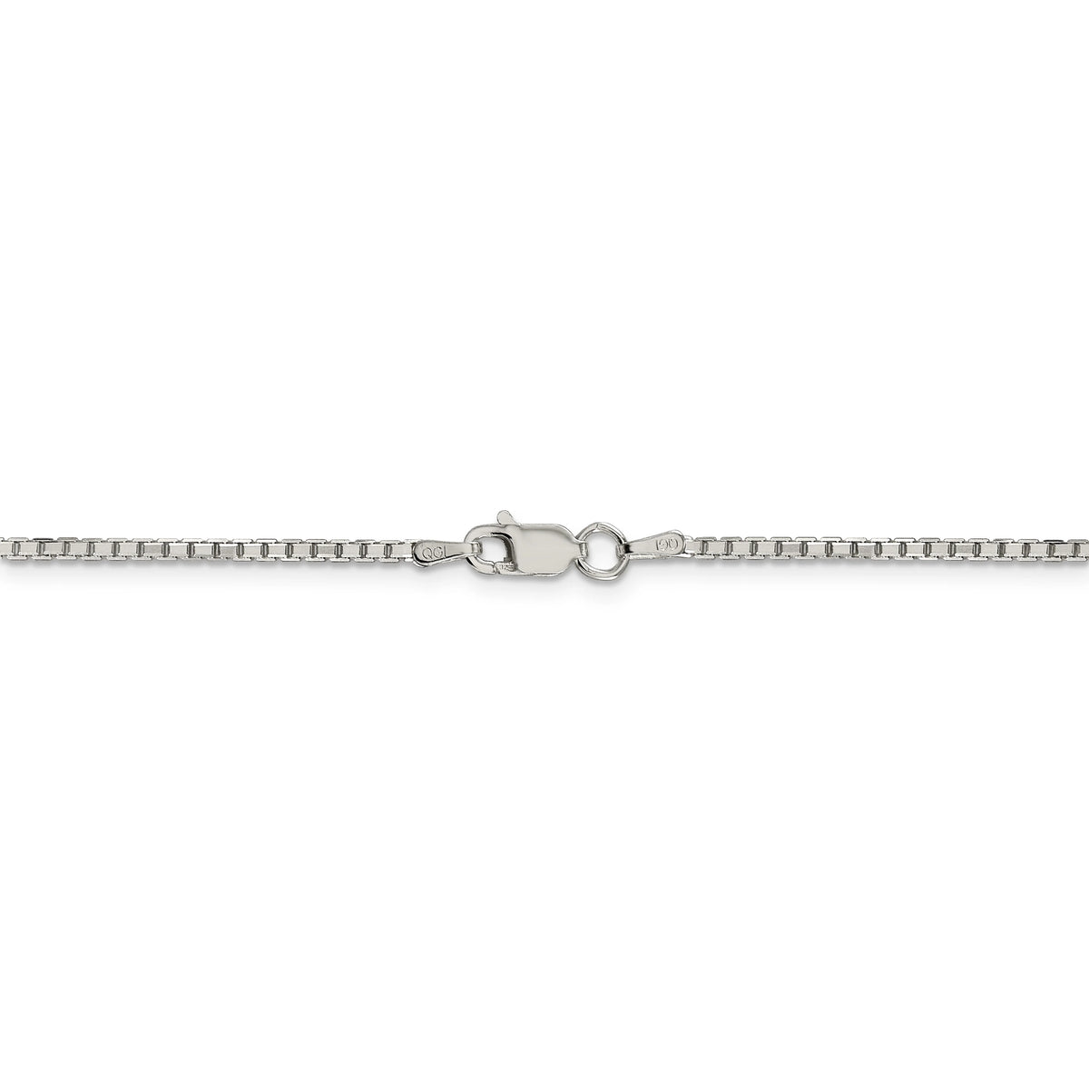Sterling Silver 1.7mm Diamond-cut Box Chain Q84882