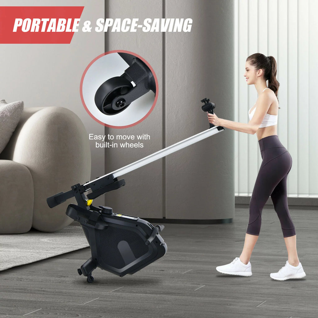 Folding Magnetic Rowing Machine with Monitor M14950