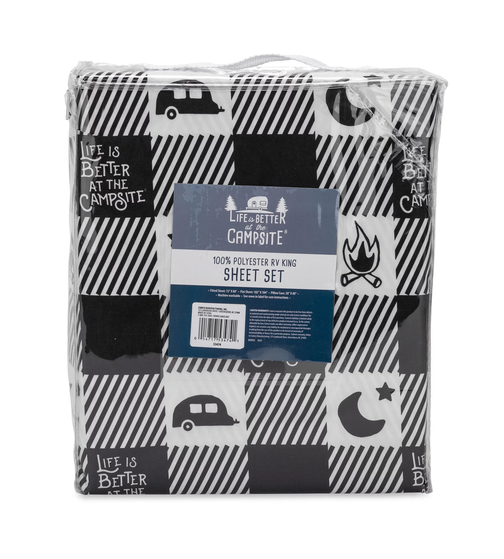 RV King Polyester Bed Sheet Set F90334