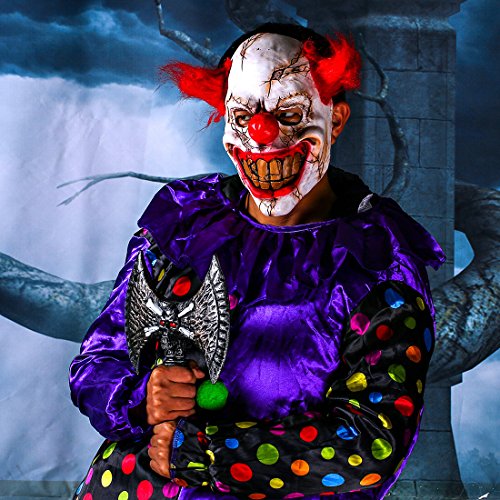 Clown Mask & Inflatable Halloween Decor C2268