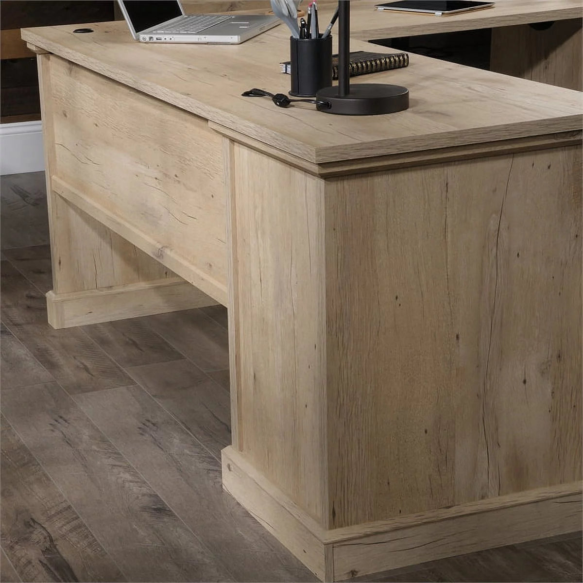 2-Piece L-Shaped Desk & Computer Hutch Set U948265