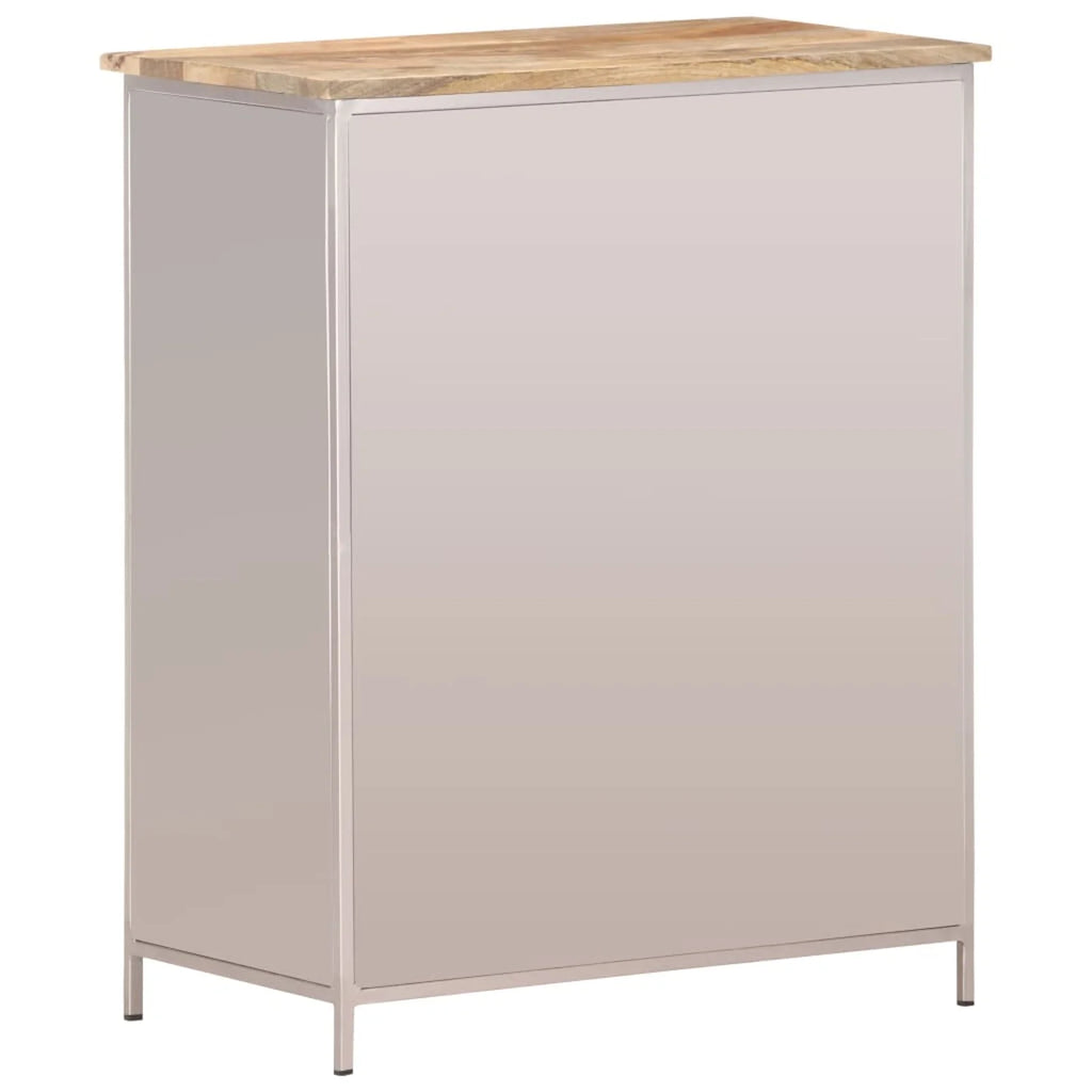 Rough Mango Wood & Iron Sideboard Z57593