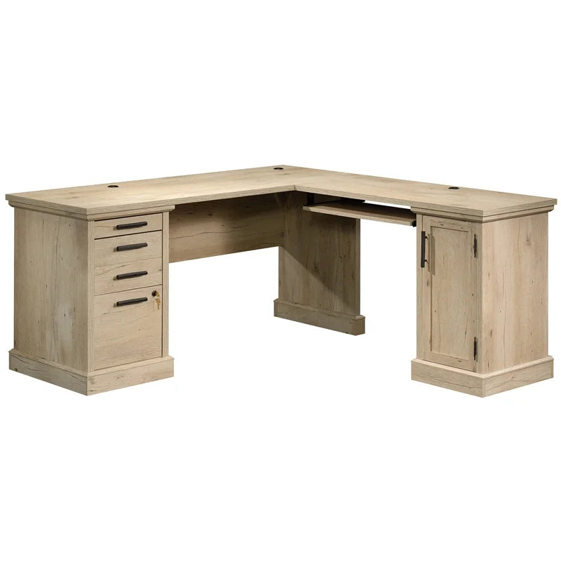 2-Piece L-Shaped Desk & Computer Hutch Set U948265