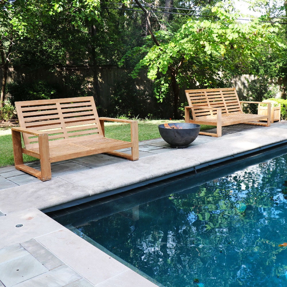 Grade A Teak 60in Patio Bench, Seats 2, Weather Resistant P6721