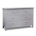 6 Drawer Double Dresser Gray U924