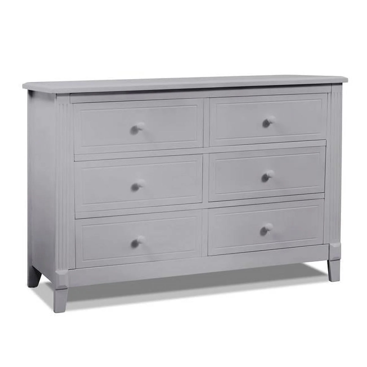 6 Drawer Double Dresser Gray U924