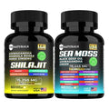 Shilajit Sea Moss Capsules with Black Seed Oil Ashwagandha Vitamin C Vitamin D3 Magnesium Ginger Turmeric Elderberry & Burdock Root C95416