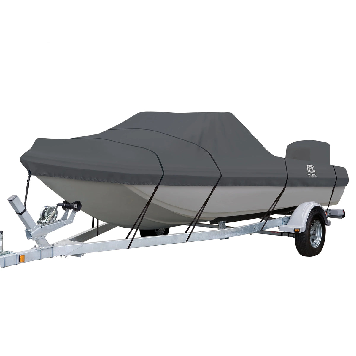 Heavy-Duty Tri-Hull Outboard Boat Cover R4950