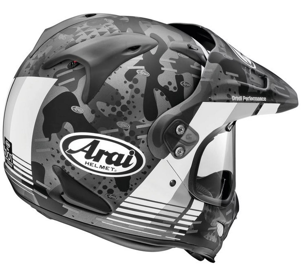 Dual Sport Motorcycle Helmet Frost White XXL A60598