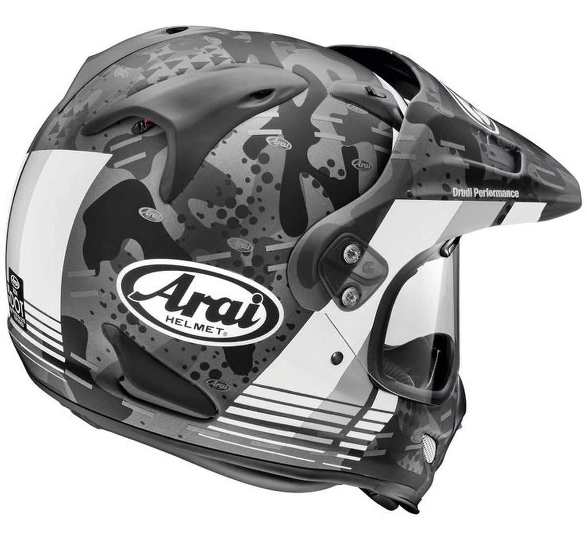 Dual Sport Motorcycle Helmet Frost White XXL A60598