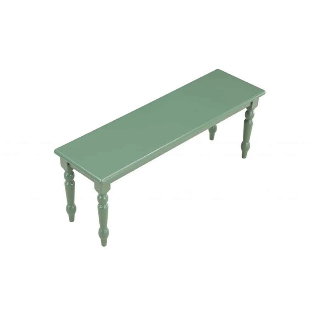 48 Inch Modern Wood Dining Bench with Turned Legs J179