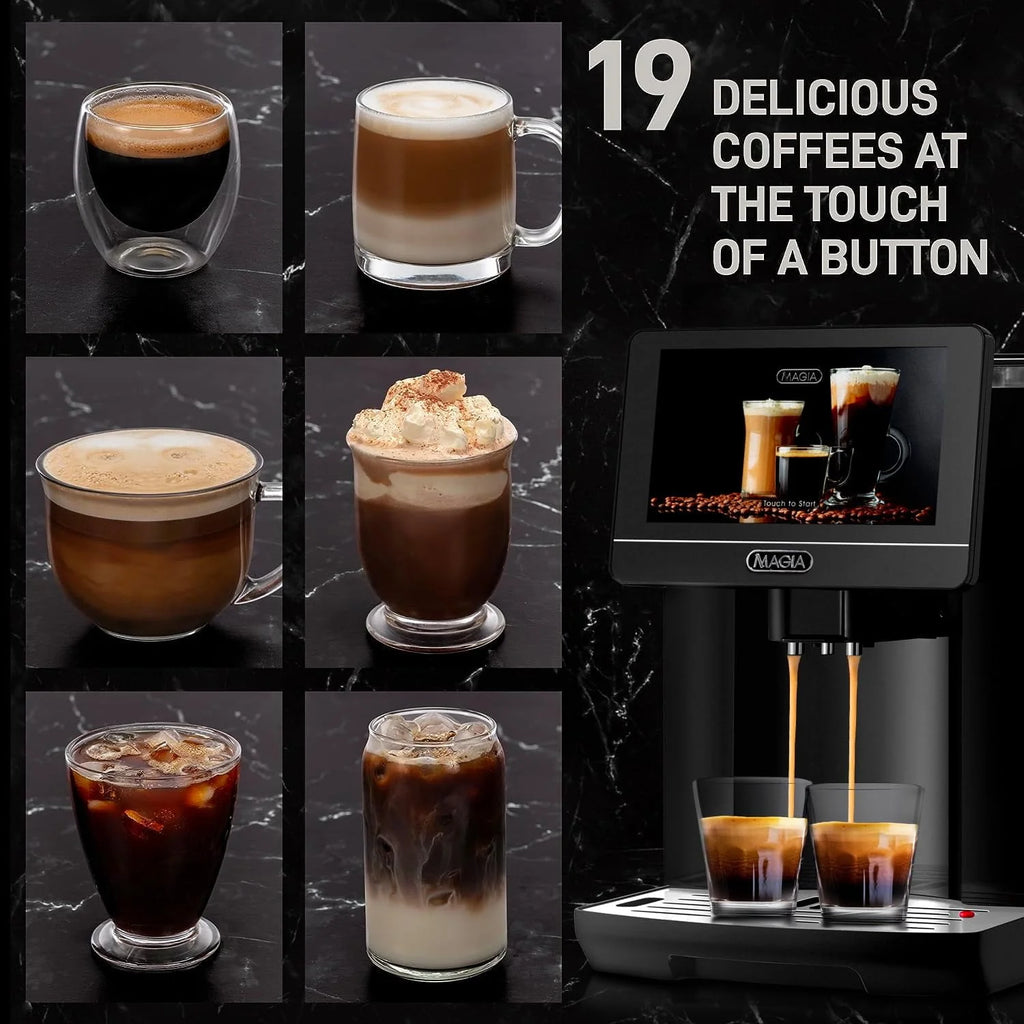 Black Automatic Coffee Espresso Machine D7199