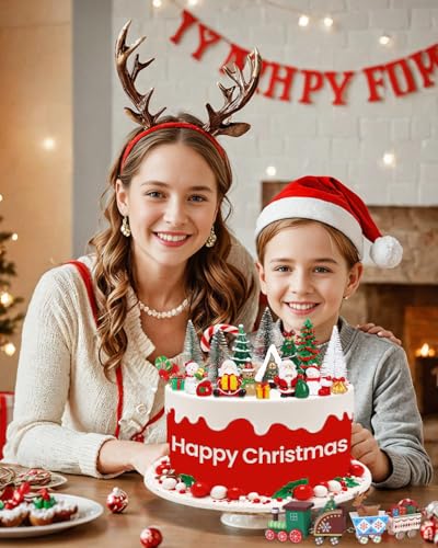 19 Piece Christmas Cake Decorations Set L30791