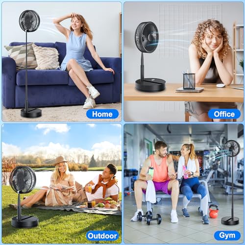 Portable Foldable Rechargeable Oscillating Fan X178374